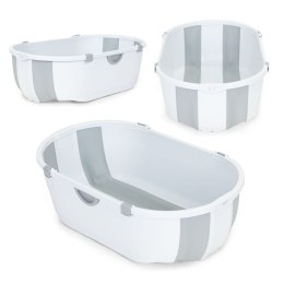 Wanienka dla dzieci wanna turystyczna składana odpływ szara ECOTOYS ECOTOYS