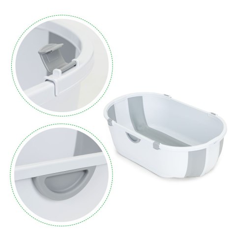 Wanienka dla dzieci wanna turystyczna składana odpływ szara ECOTOYS ECOTOYS Wanienka dla dzieci wanna turystyczna składana odpływ szara ECOTOYS ECOTOYS