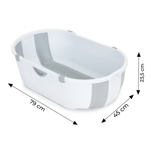 Wanienka dla dzieci wanna turystyczna składana odpływ szara ECOTOYS ECOTOYS Wanienka dla dzieci wanna turystyczna składana odpływ szara ECOTOYS ECOTOYS