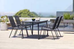 Zestaw komplet 2 krzeseł ogrodowych na taras balkon czarne MultiGarden MultiGarden