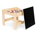 Zestaw mebli dla dzieci stolik + 2 krzesła tablica kredowa ECOTOYS ECOTOYS