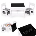 Zestaw mebli dla dzieci stolik + 2 krzesła tablica kredowa ECOTOYS ECOTOYS