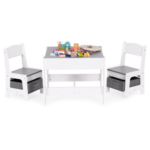 Zestaw mebli dla dzieci stolik + 2 krzesła tablica kredowa ECOTOYS ECOTOYS Zestaw mebli dla dzieci stolik + 2 krzesła tablica kredowa ECOTOYS ECOTOYS