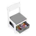 Zestaw mebli dla dzieci stolik + 2 krzesła tablica kredowa ECOTOYS ECOTOYS