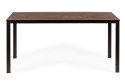 Stół ogrodowy 6-osobowy 156x78 cm polywood meble na taras brązowy ModernHome