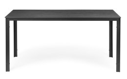 Stół ogrodowy 6-osobowy 156x78 cm polywood meble na taras szary ModernHome