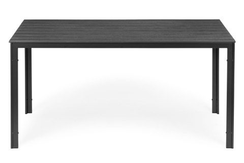 Stół ogrodowy 6-osobowy 156x78 cm polywood meble na taras szary ModernHome Stół ogrodowy 6-osobowy 156x78 cm polywood meble na taras szary ModernHome