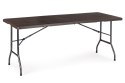 Zestaw cateringowy stół bankietowy 180 cm + 2 ławki brąz ModernHome ModernHome