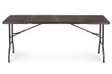 Zestaw cateringowy stół bankietowy 180 cm + 2 ławki brąz ModernHome ModernHome