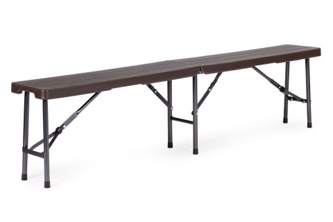 Zestaw cateringowy stół bankietowy 180 cm + 2 ławki brąz ModernHome ModernHome Zestaw cateringowy stół bankietowy 180 cm + 2 ławki brąz ModernHome ModernHome