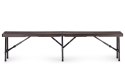 Zestaw cateringowy stół bankietowy 180 cm + 2 ławki brąz ModernHome ModernHome